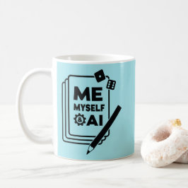 Me, Myself & AI, Black Art Mug コーヒーマグカップ