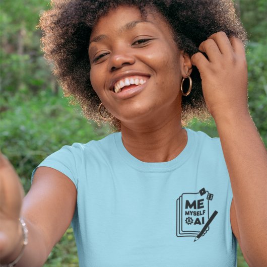 Me, Myself & AI, Black Art Womens Shirt Tシャツ