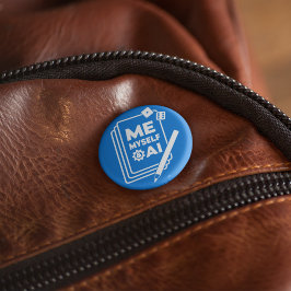 Me, Myself & AI, White Art Pin 缶バッジ