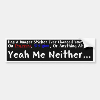 Me Niether Bumperstickers バンパーステッカー
