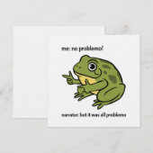 Me No Problemo Narrator But It Was All Problemo 招待状 (正面/裏面)