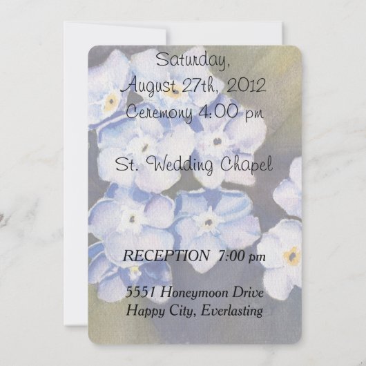 ME NOTSカス忘れタマイズ結婚式招待状 招待状 (裏面)