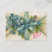 ME NOTS STORK 忘れ BABY SHOWER 2モノグラム白 名刺 (裏面)