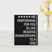 Me Performing For You Is Like Reading Shakespeare  カード (黄色い花)
