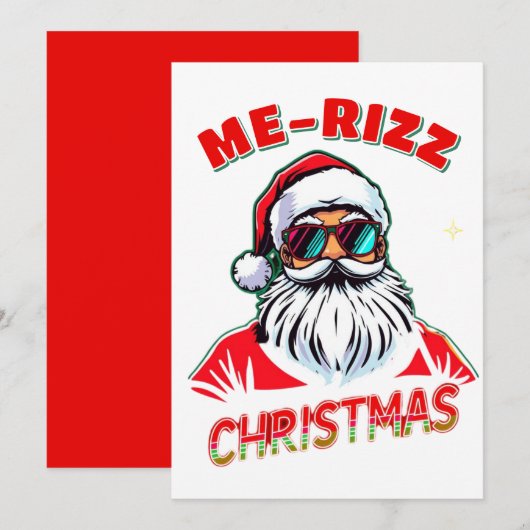 Me-Rizz クリスマス Gen Alpha ミーム おもしろ (正面/裏面)