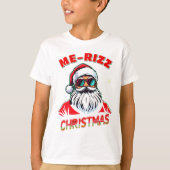  Me-Rizz Christmas gen Alpha meme funny Tシャツ (正面)