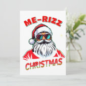 Me-Rizz Christmas gen Alpha meme humor Christmas  シーズンカード (スタンド正面)