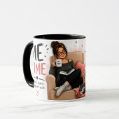 Me Time Coffee Mug, Funny Self Care Gift for Women マグカップ (正面左)