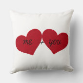 「Me + You」ハート装飾用クッション クッション (裏面)