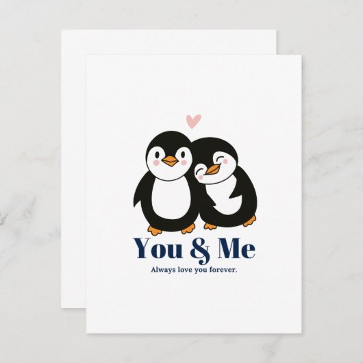Me & You, always love you forever Card (正面/裏面)