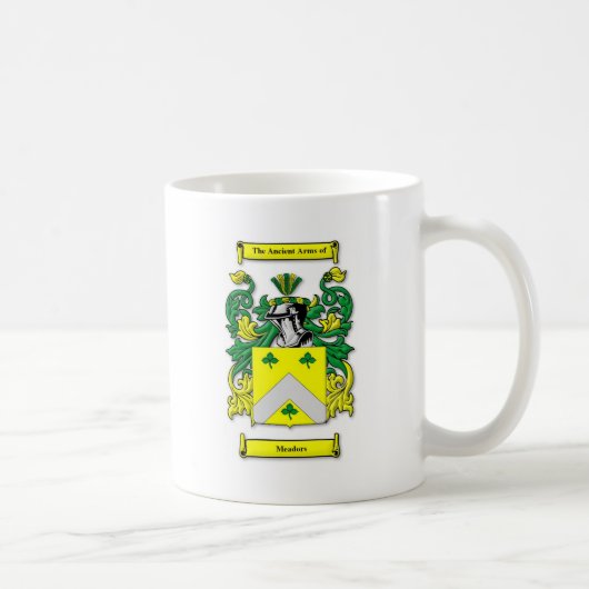 Meadorsの紋章付き外衣 コーヒーマグカップ (右)