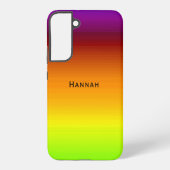 Meadowの色ブレンドから日没の名前を追加 Samsung Galaxyケース (裏面)