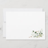 Meadow開花結婚式招待状 – 白 招待状 (裏面)