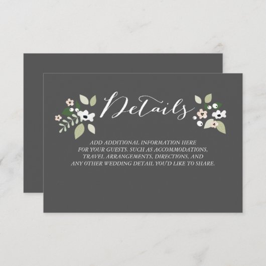 Meadow開花詳細カード エンクロージャーカード (正面/裏面)