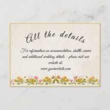 Meadow黄色ビクトリアンのエンクロージャカード