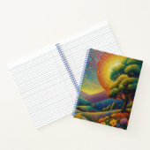 Meadow and Flowers Colorful Art ノートブック (内部)