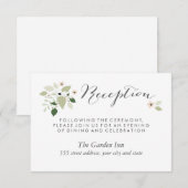 Meadow Blooms 受付カード - ホワイト エンクロージャーカード (正面/裏面)