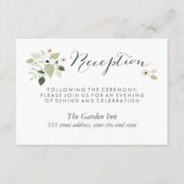 Meadow Blooms 受付カード - ホワイト エンクロージャーカード