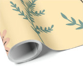 Meadow Blooms: Minimalist Botanical Pattern ラッピングペーパー (ロールコーナー)