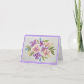 Meadow Blossoms Greeting Card サンキューカード (正面)