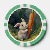 Meadow Bunny夢:お洒落トランプのポーカーチップ ポーカーチップ (正面)