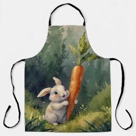 Meadow Bunny Dreams:お洒落プリントエプロン エプロン