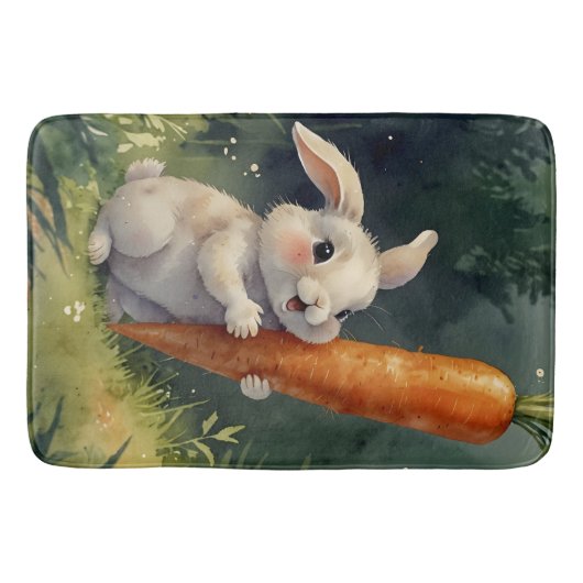Meadow Bunny Dreams: お洒落 Bath Mat バスマット (正面)