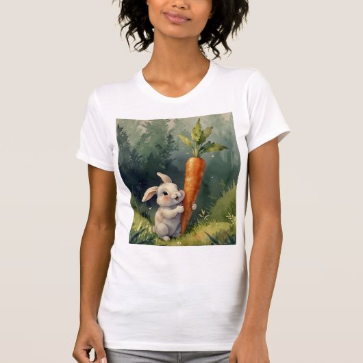 Meadow Bunny Dreams:お洒落 Tシャツ (正面)