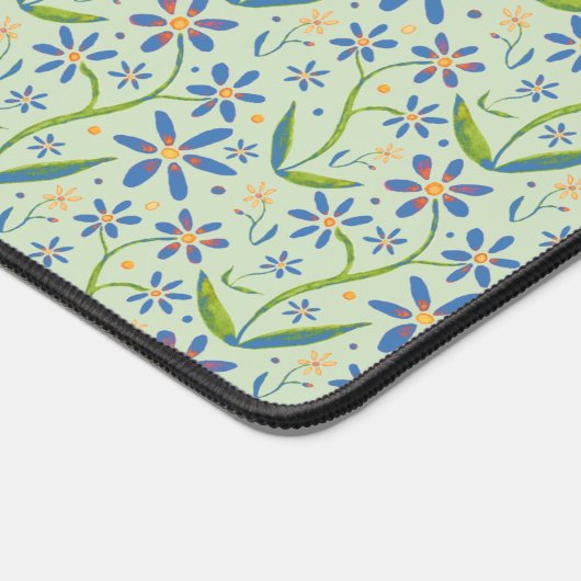 Meadow | Dancing Watercolor Daisies デスクマット (コーナー)