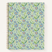Meadow | Dancing Watercolor Daisies ノートブック (正面)