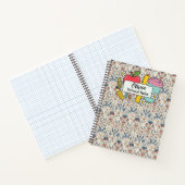meadow floral Back to School Supplies Teachers ノートブック (内部)