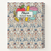 meadow floral Back to School Supplies Teachers ノートブック (裏面)