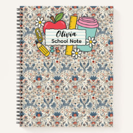 meadow floral Back to School Supplies Teachers  ノートブック