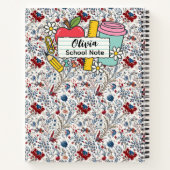 meadow floral Back to School Supplies Teachers  ノートブック (裏面)
