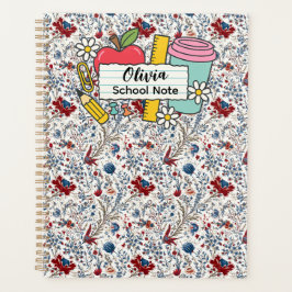 meadow floral Back to School Supplies Teachers  プランナー手帳