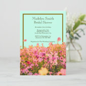 Meadow Florals Customize Bridal Shower or Event 招待状 (スタンド正面)