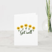 Meadow Flower Get Well Card カード (正面)