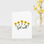 Meadow Flower Get Well Card カード (黄色い花)