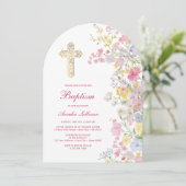 Meadow Flowers Arch Baptism 招待状 (スタンド正面)
