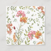 Meadow Flowers Baby Shower Diaper Raffle エンクロージャーカード (裏面)