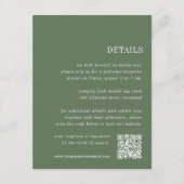 Meadow Green | 結婚式の詳細情報カード エンクロージャーカード (正面)