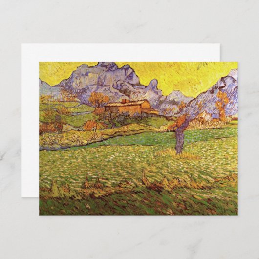 Meadow in Mountains by Vincent vanゴッホ (正面/裏面)