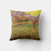 Meadow in Mountains by Vincent vanゴッホ クッション (裏面)