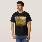 Meadow in Mountains by Vincent vanゴッホ Tシャツ (正面フル)