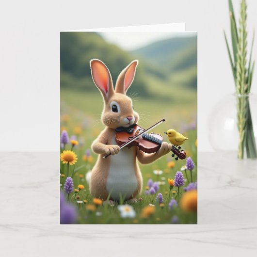 Meadow Music Friend Greeting Card カード (正面)