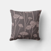 Meadow Silence Deep Ash Dusty Mauve クッション (裏面)