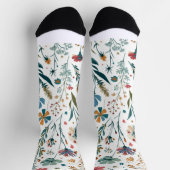 "Meadow Whispers"フローラクルーソックス ソックス (上部)