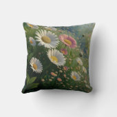 Meadow Whispers:開花のデイジー交響曲 クッション (裏面)