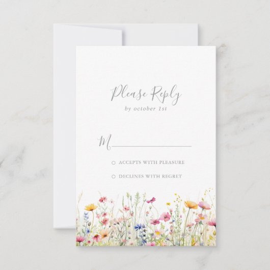 Meadow Wildflower カラフル RSVP (正面)
