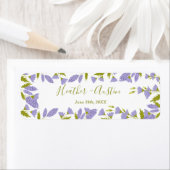 Meadow Wildflower Botanical Wedding Return Address ラベル (インサイチュ)